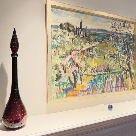 Mid 20th Century Guildcraft Empoli Italy Genie Bottle or Decanter With Stopper - Picture 1 of 11